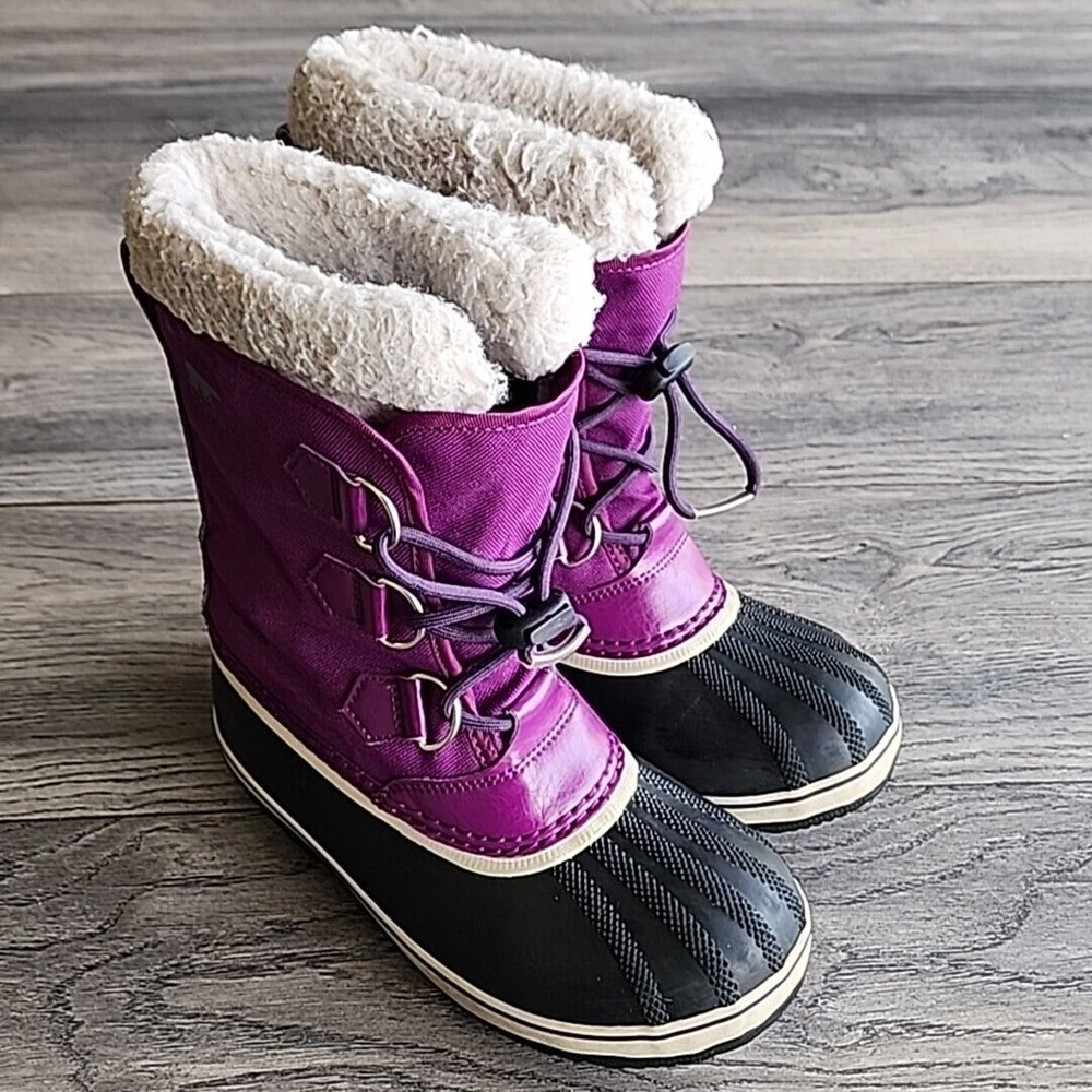 Sorel Kids Boots Purple and Black